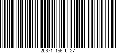 Código de barras (EAN, GTIN, SKU, ISBN): '20671_156_0_37'