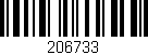 Código de barras (EAN, GTIN, SKU, ISBN): '206733'