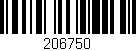 Código de barras (EAN, GTIN, SKU, ISBN): '206750'