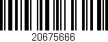Código de barras (EAN, GTIN, SKU, ISBN): '20675666'