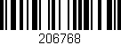 Código de barras (EAN, GTIN, SKU, ISBN): '206768'