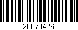 Código de barras (EAN, GTIN, SKU, ISBN): '20679426'