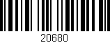 Código de barras (EAN, GTIN, SKU, ISBN): '20680'