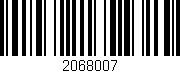 Código de barras (EAN, GTIN, SKU, ISBN): '2068007'