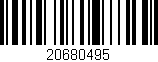 Código de barras (EAN, GTIN, SKU, ISBN): '20680495'