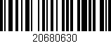 Código de barras (EAN, GTIN, SKU, ISBN): '20680630'