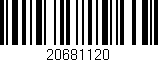 Código de barras (EAN, GTIN, SKU, ISBN): '20681120'