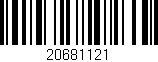 Código de barras (EAN, GTIN, SKU, ISBN): '20681121'