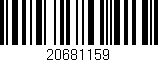 Código de barras (EAN, GTIN, SKU, ISBN): '20681159'