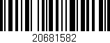 Código de barras (EAN, GTIN, SKU, ISBN): '20681582'