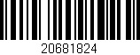 Código de barras (EAN, GTIN, SKU, ISBN): '20681824'