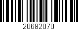 Código de barras (EAN, GTIN, SKU, ISBN): '20682070'