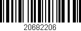 Código de barras (EAN, GTIN, SKU, ISBN): '20682206'