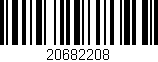 Código de barras (EAN, GTIN, SKU, ISBN): '20682208'