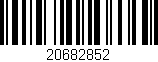 Código de barras (EAN, GTIN, SKU, ISBN): '20682852'