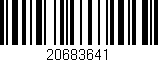 Código de barras (EAN, GTIN, SKU, ISBN): '20683641'