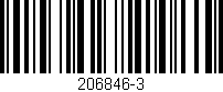 Código de barras (EAN, GTIN, SKU, ISBN): '206846-3'