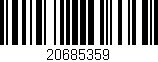 Código de barras (EAN, GTIN, SKU, ISBN): '20685359'