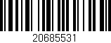 Código de barras (EAN, GTIN, SKU, ISBN): '20685531'