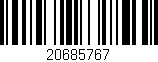 Código de barras (EAN, GTIN, SKU, ISBN): '20685767'