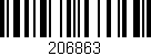 Código de barras (EAN, GTIN, SKU, ISBN): '206863'
