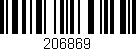 Código de barras (EAN, GTIN, SKU, ISBN): '206869'