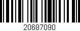 Código de barras (EAN, GTIN, SKU, ISBN): '20687090'