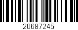 Código de barras (EAN, GTIN, SKU, ISBN): '20687245'