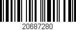 Código de barras (EAN, GTIN, SKU, ISBN): '20687280'