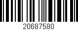 Código de barras (EAN, GTIN, SKU, ISBN): '20687580'