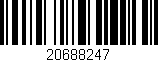Código de barras (EAN, GTIN, SKU, ISBN): '20688247'