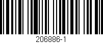 Código de barras (EAN, GTIN, SKU, ISBN): '206886-1'