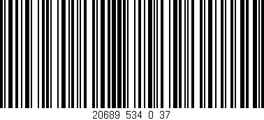 Código de barras (EAN, GTIN, SKU, ISBN): '20689_534_0_37'