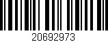 Código de barras (EAN, GTIN, SKU, ISBN): '20692973'