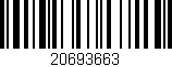 Código de barras (EAN, GTIN, SKU, ISBN): '20693663'