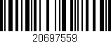 Código de barras (EAN, GTIN, SKU, ISBN): '20697559'