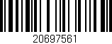 Código de barras (EAN, GTIN, SKU, ISBN): '20697561'