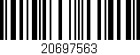 Código de barras (EAN, GTIN, SKU, ISBN): '20697563'