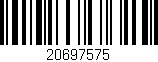 Código de barras (EAN, GTIN, SKU, ISBN): '20697575'