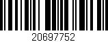 Código de barras (EAN, GTIN, SKU, ISBN): '20697752'