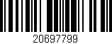 Código de barras (EAN, GTIN, SKU, ISBN): '20697799'