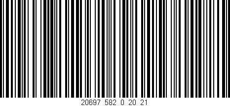Código de barras (EAN, GTIN, SKU, ISBN): '20697_582_0_20/21'