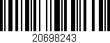 Código de barras (EAN, GTIN, SKU, ISBN): '20698243'