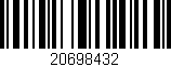 Código de barras (EAN, GTIN, SKU, ISBN): '20698432'
