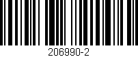 Código de barras (EAN, GTIN, SKU, ISBN): '206990-2'