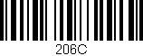 Código de barras (EAN, GTIN, SKU, ISBN): '206C'