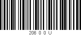 Código de barras (EAN, GTIN, SKU, ISBN): '206_0_0_U'