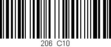Código de barras (EAN, GTIN, SKU, ISBN): '206/C10'