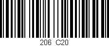 Código de barras (EAN, GTIN, SKU, ISBN): '206/C20'
