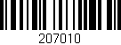 Código de barras (EAN, GTIN, SKU, ISBN): '207010'